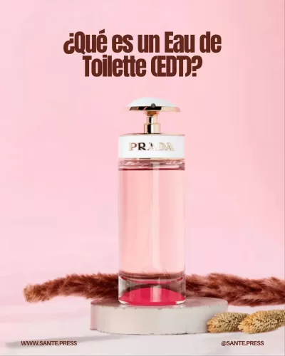Eau de Toilette: fragancia ligera y fresca, ideal para el uso diario, con duración de 4 a 6 horas en climas cálidos.